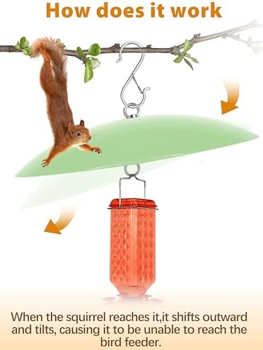 13" Bird Feeder Rain Guard, Hummingbird Feeder Shade Dome Cover, Hanging Baffle for Bird Feeder Pole,Smart Birds Feeder's Umbrella(Light Green), 3 Pack