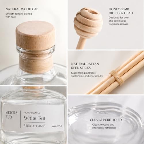White Tea Reed Diffuser, 3.5 Fl Oz