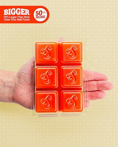 Shortie's Candle Company Grapefruit Premium Wax Melts - 3 Oz., Strong & Long Lasting, Non-Toxic - Made with Essential & Natural Oils - Formula 117