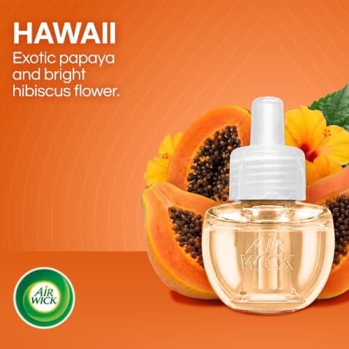 Air Wick Plug In Refills, Hawaii Exotic Papaya & Hibiscus Flower, 3ct