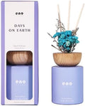 Reed Diffuser Set with Dried Flowers, 5.1 fl oz / 150ml, Morning Garden - Home Fragrance Diffuser with Sticks for Bathroom Shelf Decor, Bedroom, Office & Gift