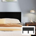UEV Headboard with Elegant Light Wood Design (Black, Queen)