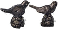Bird-Shaped Decorative Curtain Rod Finials, 1 or 7/8 Inch, Easy Install, Set of 2 – Vintage Oil Bronze