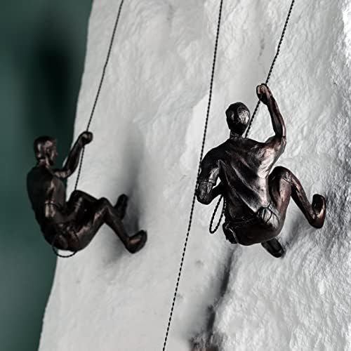 Climbing Men Wall Art Decor Sculpture,Nordic Modern Simplicity Decorative Wall Art, Climbing Man Sculptures,Home & Office Climber Gifts