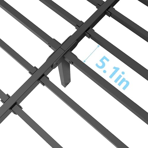14 Inch Full Metal Bed Frame with Rounded Corner,Mattress Retainer