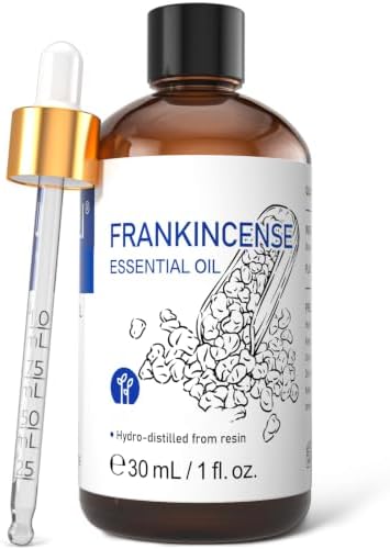 HIQILI Frankincense Essential Oil for Skin, Relax & Diffuser