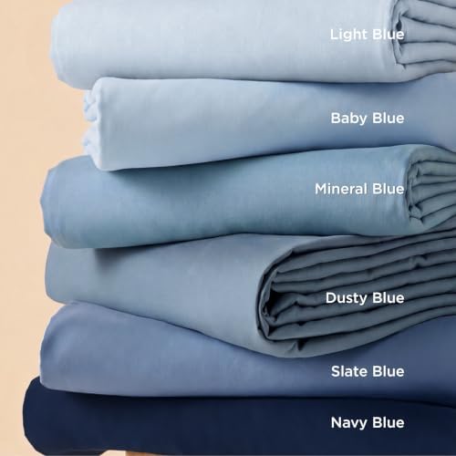 Bedsure Duvet Cover Full Size, 3Pcs Double Brushed Bedding Set, Slate Blue