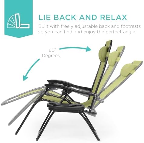 Best Choice Products Zero Gravity Chair Recliner, Dusty Green