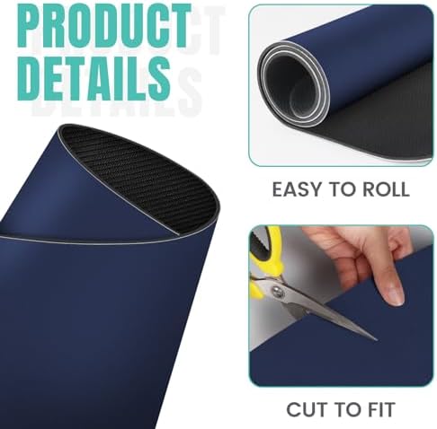 Coffee Mat Super Absorbent Dish Drying Mat Coffee Bar Mat 17"x 30", Blue