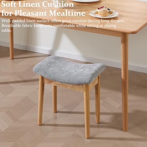 Royal Windsor Vanity Stool, 18" H Makeup Chair,Small Ottoman Stool