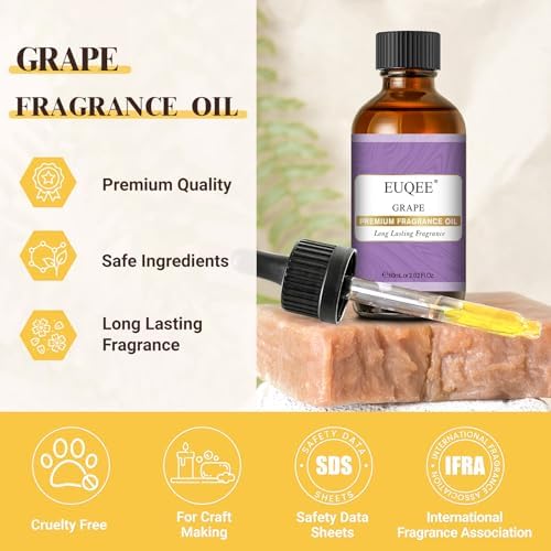 EUQEE 2.02 Fl oz Grape Fragrance Oil for Candle Making