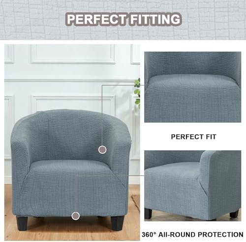 Eco-Ancheng Club Chair Slipcover Tub Chair Cover Stretch Armchair Covers