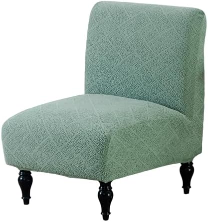 Eco-Ancheng Armless Chair Slipcover Removable Armless Accent Chairs Covers Washable Armless Slipper Chair Slipcover Printed Armless Chair Furniture Protector Covers for Living Dining Room Hotel