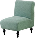 Eco-Ancheng Armless Chair Slipcover Removable Armless Accent Chairs Covers Washable Armless Slipper Chair Slipcover Printed Armless Chair Furniture Protector Covers for Living Dining Room Hotel