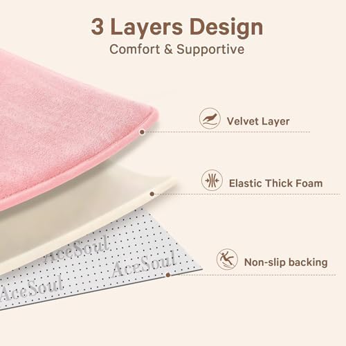 Baby Play Mat for Floor,Tummy Time Area Rug 71x79 Playpen Muscle Mat Pink