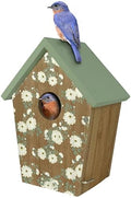 Wild Wings Decorative Bluebird House Verdant Petals, Green