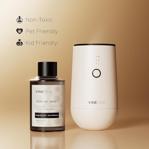 VINEVIDA [128 Fl Oz] Lilac Blossom Fragrance Oil for Cold Air Diffusers, Essential Oils for Diffuser Oil Refill & Air Freshener Room Spray