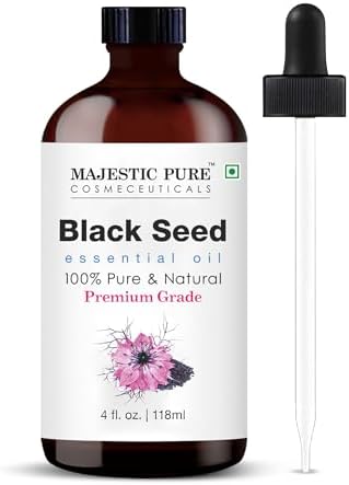 Majestic Pure Blackseed Essential Oil for Diffuser - 4 Fl Oz