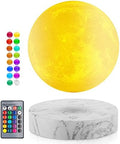UVEHAS Floating Moon Lamp - Levitating Moon Lamp Has 16 Colors LED Lighting Modes Spinning 3D Printing Moon Light Magnetic Levitation Night Lights Unique Gifts for Christmas, Room Decor