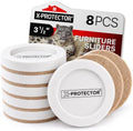 Felt Furniture Sliders for Hardwood Floors X-PROTECTOR 8 PCS 3 ½”