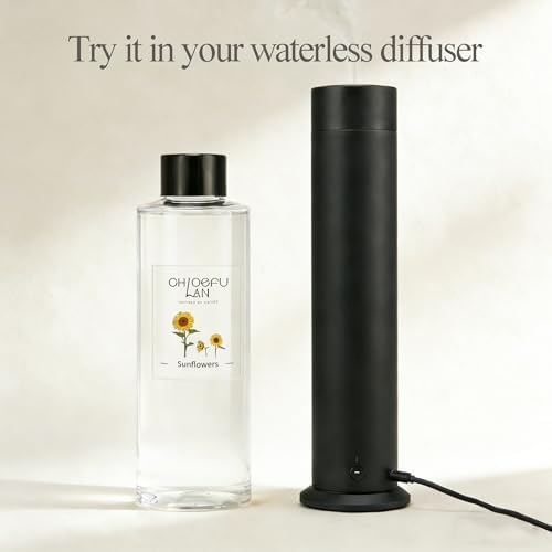 Chloefu LAN Sunflowers Scented Oil Diffuser Refill 200ml/6.76 fl oz Air Freshener with Natural Essential Oils，Floral Fruity Scent, Daisy-Inspired Long-Lasting Diffuser Oil, Home & Bathroom Decor