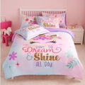 Joiedomi Kids Comforter Set Bedding Set for Boys Girls Super Soft Microfiber Bed in a Bag with Comforter Sheets Pillowcase Sham, Pink Purple Unicorn, Full