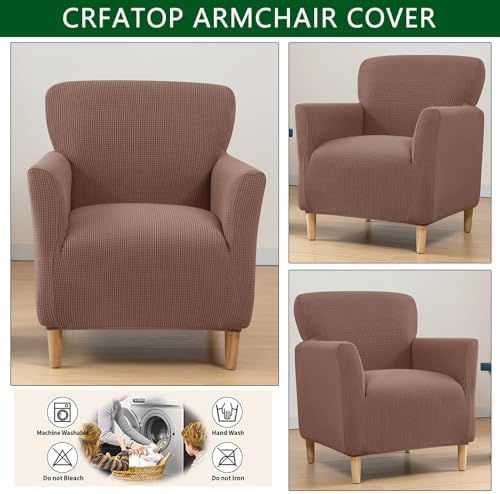 CRFATOP Accent Chair Cover, Stretch Armchair Slipcover for Living Room,B06