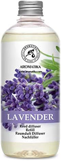 Lavender Reed Diffuser Refill 17 Fl Oz - 500ml - Lavanda Refill - Wardrobe Freshener - Home Fragrance Oil - Air Freshener - Aromatherapy - Essential Lavender Oil Diffuser - Diffuser Refill
