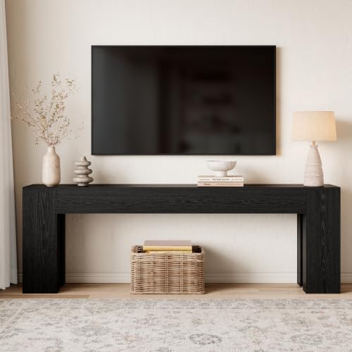 Epecoya 94.5 Inch Extra Long Console Table, Black