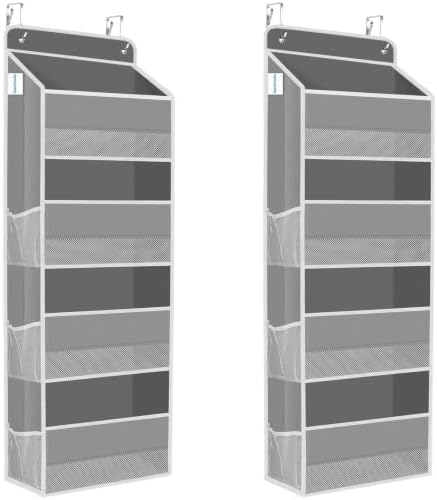 2 Pcs Over The Door Organizer Large Capacity Hanging Storage Room Organizer