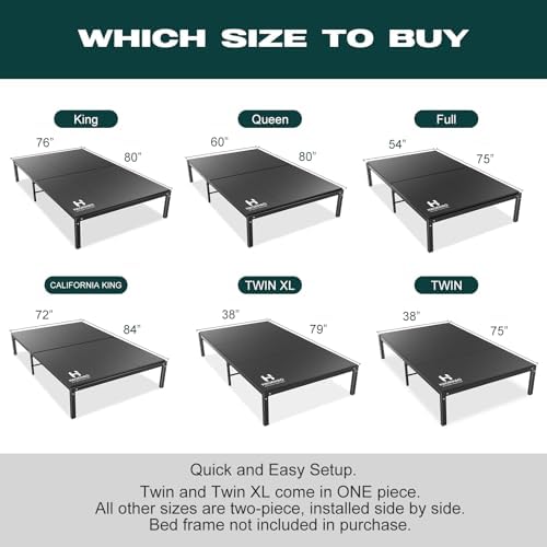 Bunkie Board Full Size(54x75) Heavy-Duty Bed Boards for Under Mattress