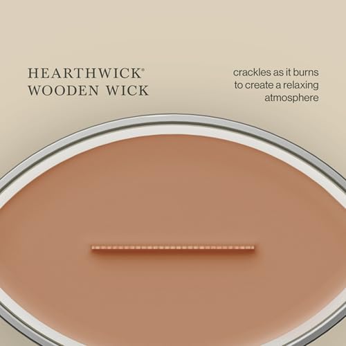 WoodWick Hazelnut Roast Scented Candle, Crackling Wick, 16oz