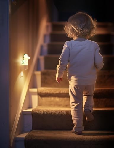 L LOHAS LED Night Light for Kids, 3D Dinosaur Night Light Plug in