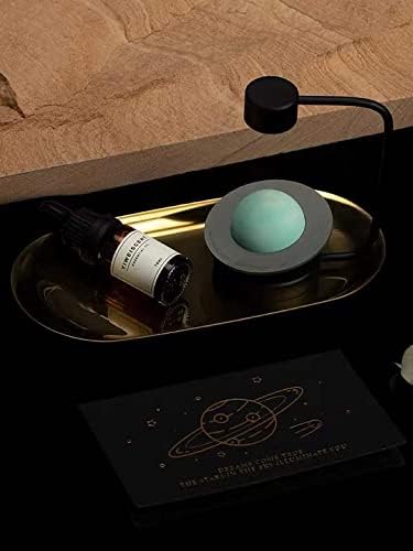 Levitating Asteroid Decor with Fragrance Diffuser: Add a Touch of Magic to Your Space (Misty Forest, Grey-Blue)