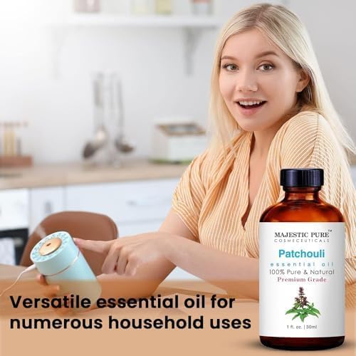 Majestic Pure Patchouli Essential Oil for Diffuser - 1 Fl Oz