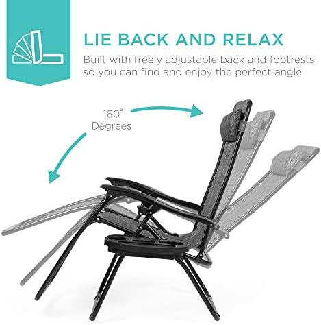 Best Choice Products Zero Gravity Chair Recliner, Gray