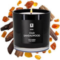 Lulu Candles Oud Sandalwood Scented Soy Jar Candle, 9 Oz.