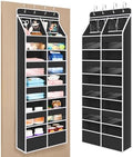 Univivi Upgraded Over the Door Organizer for Baby Nursery, Black, 6-Shelf