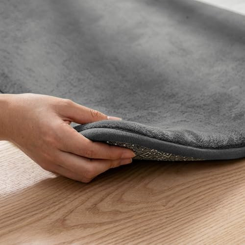 1.3" Thick Baby Floor Play Mat 59x71 Padded Foam Mat, Dark Grey