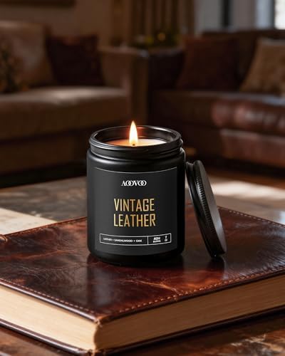 AOOVOO Scented Candles for Men - 4 Pack Candles for Home Scented