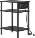 Creso hom Side Table with Charging Station, End Tables Living Room