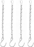 Outus 4 Pack Hanging Chain for Bird Feeders, 19.7 Inch, Silver
