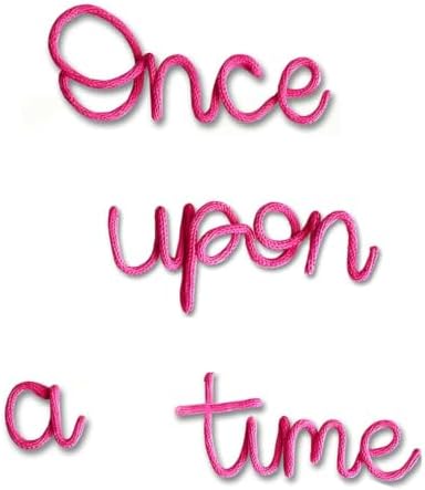 Once Upon A Time Sign Nursery Wall Decor Reading Knitted Wire Word Sign