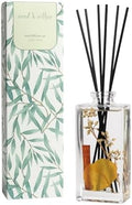 Wood & Willow Reed Diffuser Set with Dried Flowers (Bergamot & Amber)