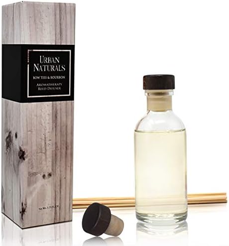 Urban Naturals Reed Diffuser Set, Bowties & Bourbon - Bathroom Shelf Décor