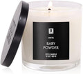 Lulu Candles | Baby Powder | Luxury Scented Soy Jar Candle | Hand Poured in The USA | Highly Scented & Long Lasting (6 Oz.)