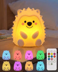 Hedgehog Night Light, Touch/Remote Lamp with 15/30/60 Min Timer