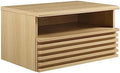 Modway Render Mid-Century Modern, Wall-Mount Nightstand, Oak