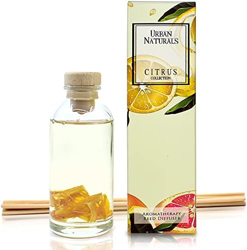 Urban Naturals Reed Diffuser Set, Citrus Bliss - Bathroom Shelf Décor