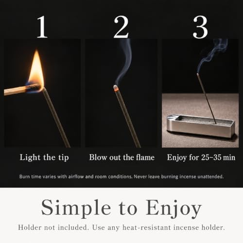 なごみ工房 Kyoto Yuzu Incense Sticks - Japanese Temple Aroma, Ideal for Relaxation & Meditation, Approx. 60 Sticks (0.044 Pounds) - Premium Quality Incense for Spiritual & Home Use Nagomikobo